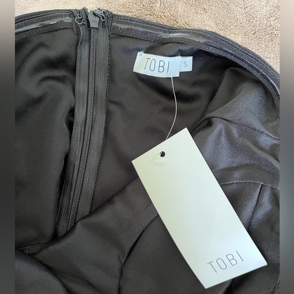 Tobi CATCHING EYES BLACK EMBELLISHED BODYCON DRESS  NWT size S - Picture 9 of 12